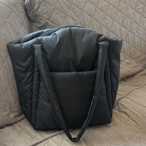 BAGGU Quilted Black Tote